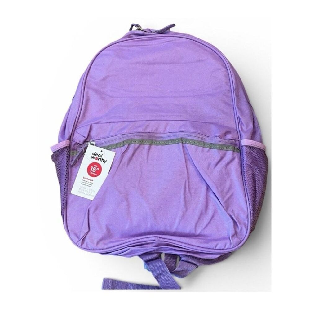 Dealworthy Purple Backpack Padded Laptop Sleeve Bag NWT